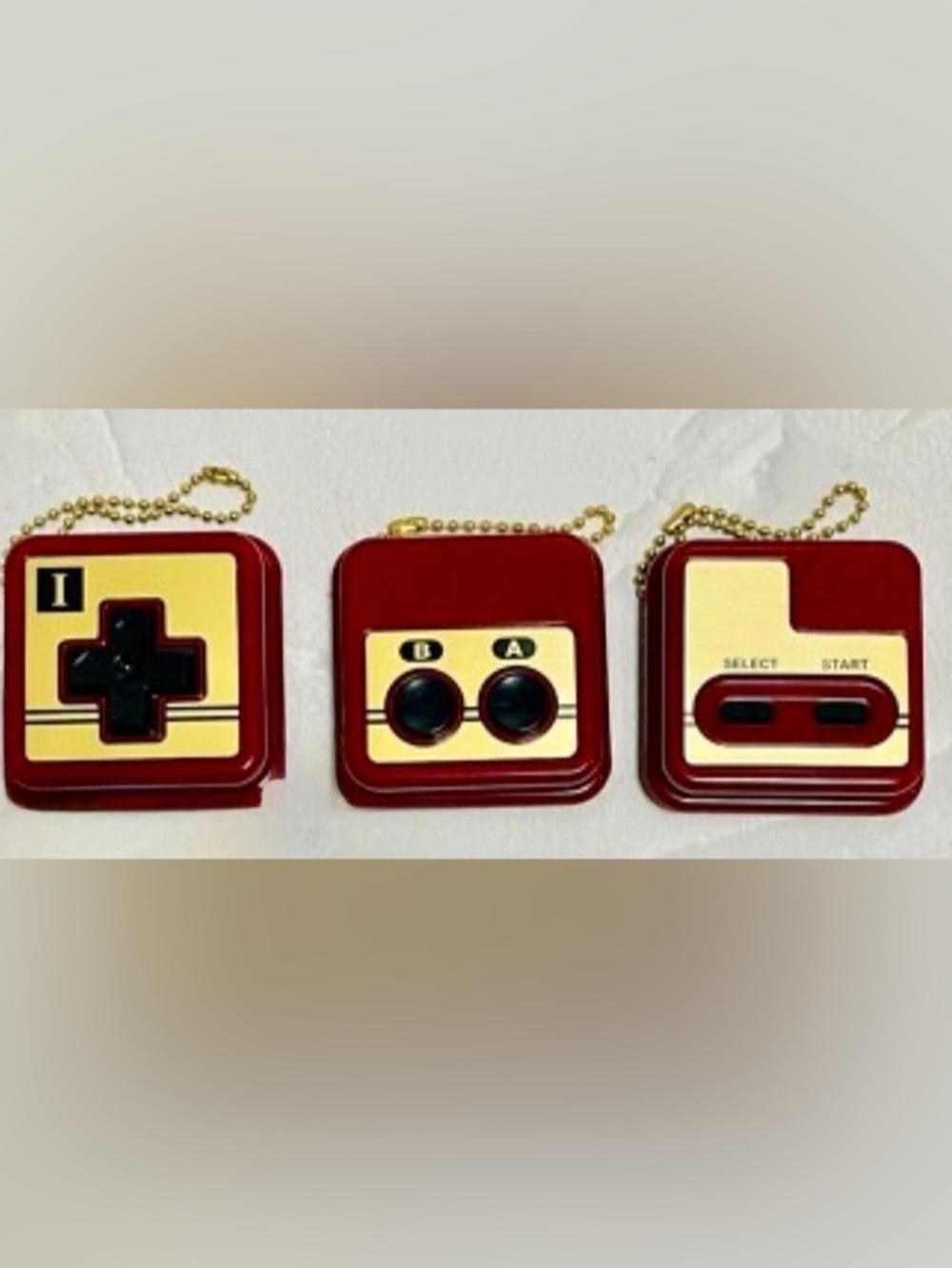 Nintendo Controller Button Collection Vol 1 Famicom 3pc Keychains Set